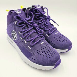 Zumba Fitness Air Funk Purple Dance Exercise Sneakers Shoes Women's Size 6.5